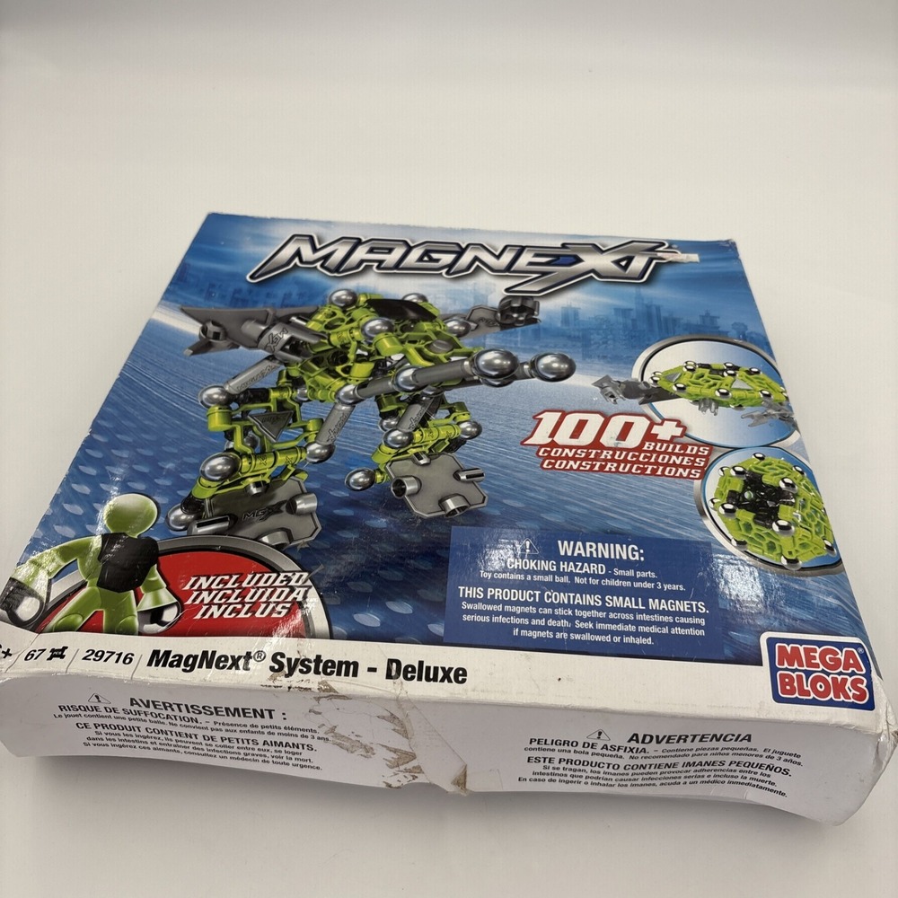 Mega Bloks MagNext System Deluxe Magnetic Building Set 100+ Builds